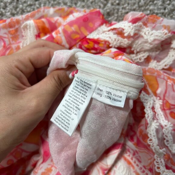 Hemant & Nandita Womens Medium Puff Sleeve Work Cropped Top - Picture 8 of 11